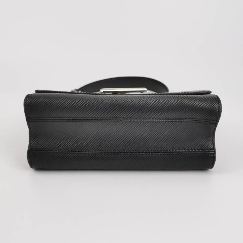 Louis Vuitton (LV) Twist 中號 牛皮 水波紋 LV旋轉鎖扣 斜背包 單肩包-5