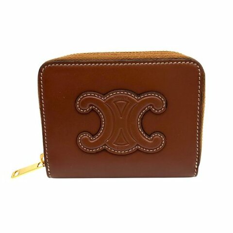 【美收精品】CELINE 咖色零錢包 B-738【隔月月中將轉賣至日本 上架期限30天】