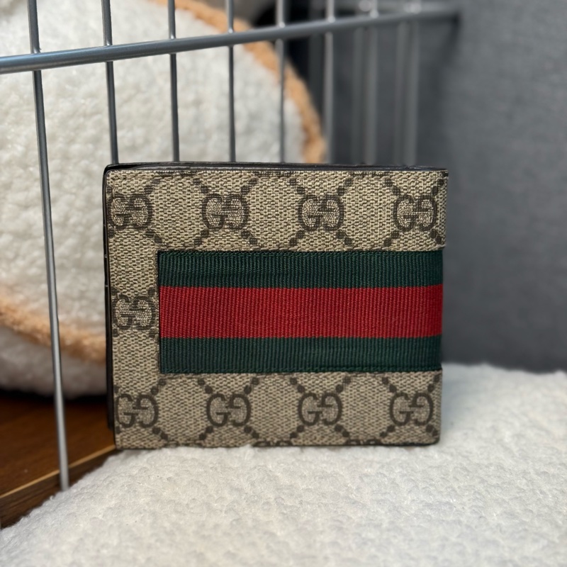 Gucci蜜蜂老花短夾-1