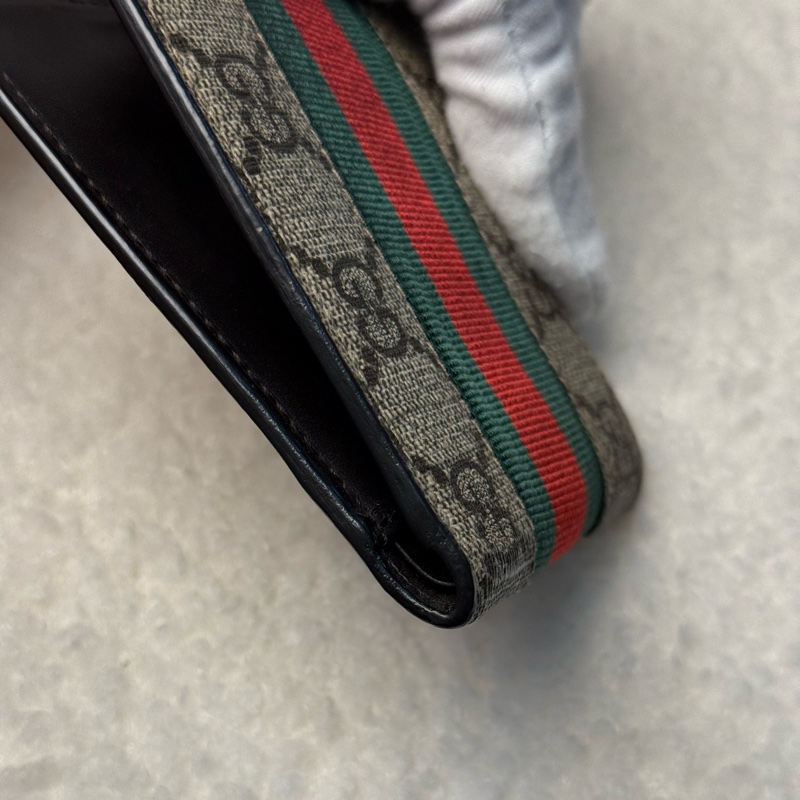 Gucci蜜蜂老花短夾-6