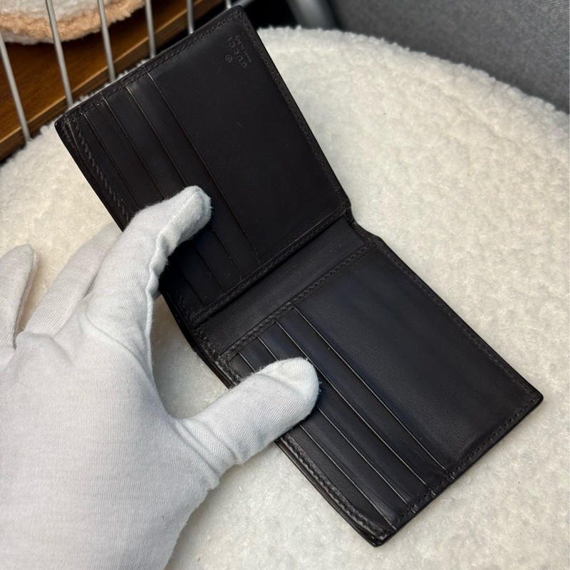 Gucci蜜蜂老花短夾-9