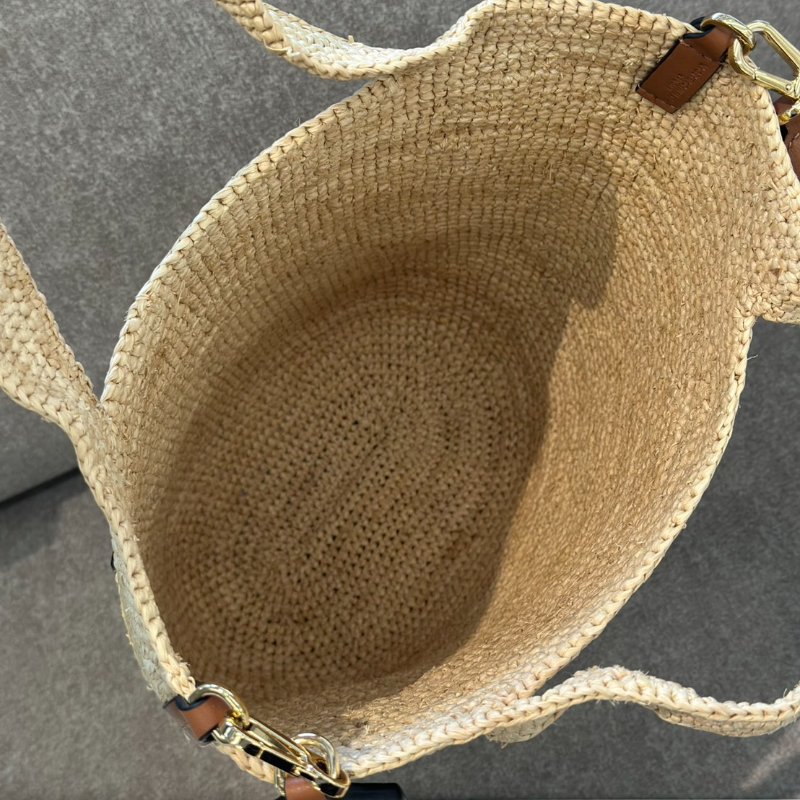 LOEWE Slit 草編托特包 - mini自然色-6