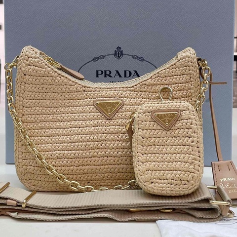Prada Re-Edition 2005三合一 編織包