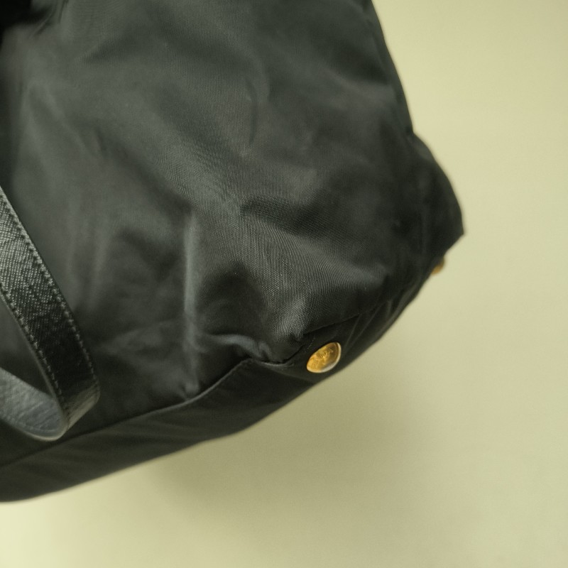 【8成新】㊣✨PRADA✨普拉達 黑色 帆布 皮革 口袋 兩用 托特包 肩背包 斜背包 媽媽包 購物袋 旅行袋/二手包/二手精品🌳二手樹屋🌳-9