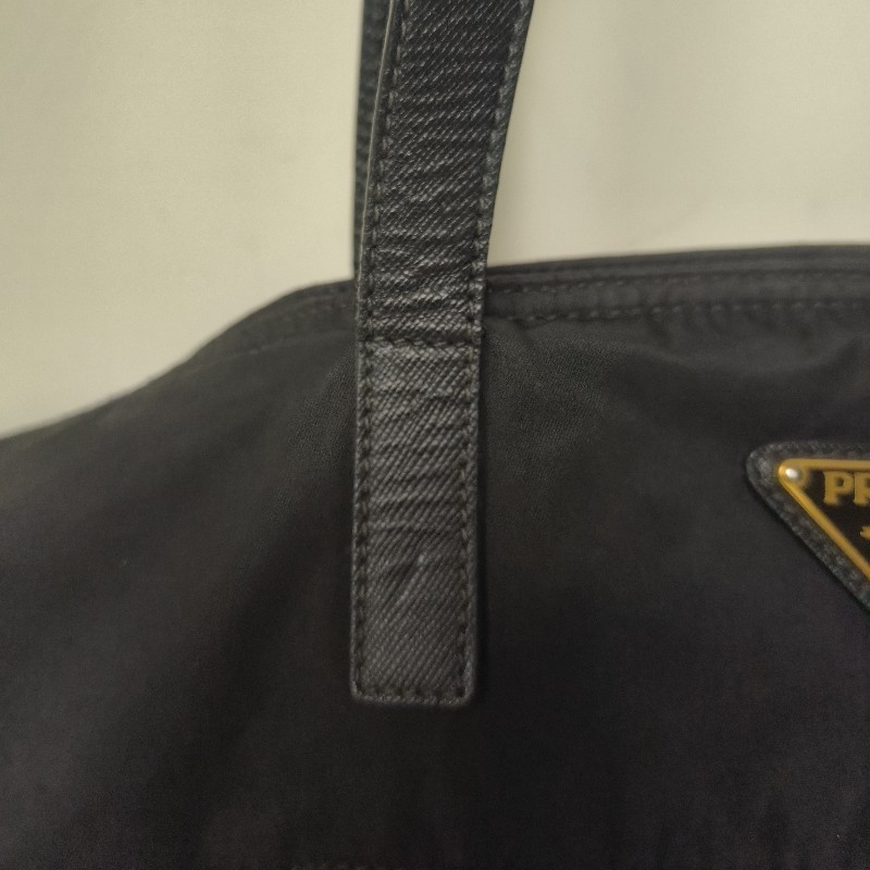 【8成新】㊣✨PRADA✨普拉達 黑色 帆布 皮革 口袋 兩用 托特包 肩背包 斜背包 媽媽包 購物袋 旅行袋/二手包/二手精品🌳二手樹屋🌳-19