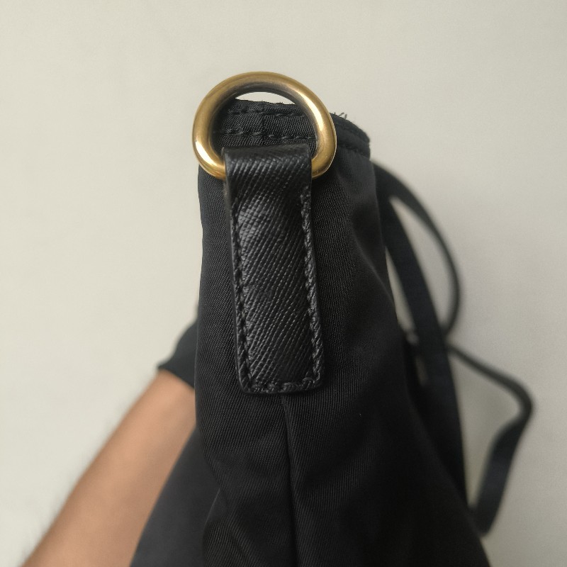 【8成新】㊣✨PRADA✨普拉達 黑色 帆布 皮革 口袋 兩用 托特包 肩背包 斜背包 媽媽包 購物袋 旅行袋/二手包/二手精品🌳二手樹屋🌳-22