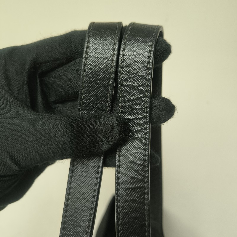 【8成新】㊣✨PRADA✨普拉達 黑色 帆布 皮革 口袋 兩用 托特包 肩背包 斜背包 媽媽包 購物袋 旅行袋/二手包/二手精品🌳二手樹屋🌳-33