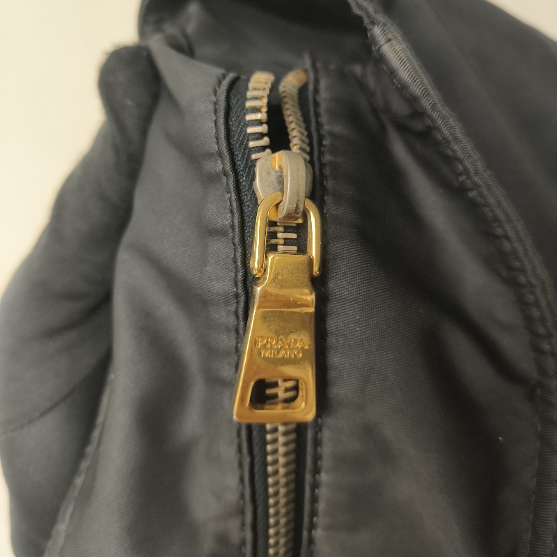 【8成新】㊣✨PRADA✨普拉達 黑色 帆布 皮革 口袋 兩用 托特包 肩背包 斜背包 媽媽包 購物袋 旅行袋/二手包/二手精品🌳二手樹屋🌳-38