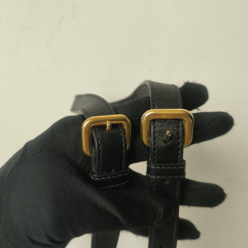 【8成新】㊣✨PRADA✨普拉達 黑色 帆布 皮革 口袋 兩用 托特包 肩背包 斜背包 媽媽包 購物袋 旅行袋/二手包/二手精品🌳二手樹屋🌳-41