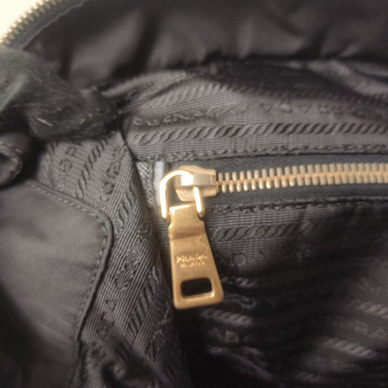 【8成新】㊣✨PRADA✨普拉達 黑色 帆布 皮革 口袋 兩用 托特包 肩背包 斜背包 媽媽包 購物袋 旅行袋/二手包/二手精品🌳二手樹屋🌳-48