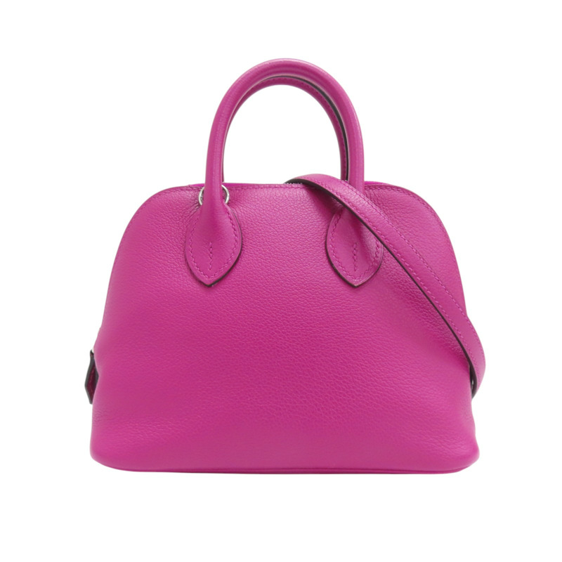 玫瑰紫 Evercolor 皮革 Bolide 1923 Mini 柏莉包 兩用包 C刻【HERMES 愛馬仕】 075180CK-0