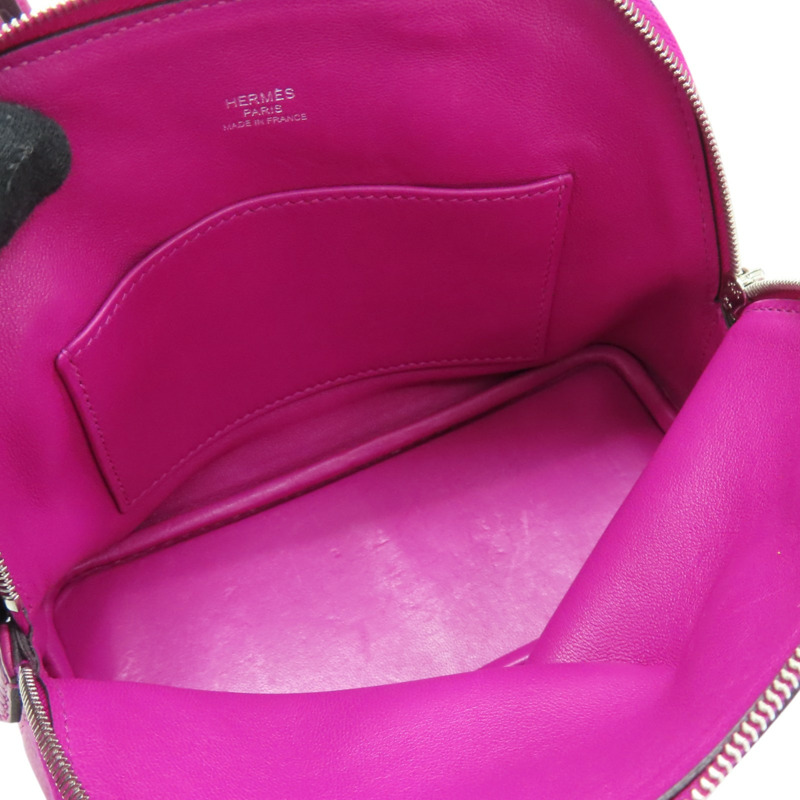 玫瑰紫 Evercolor 皮革 Bolide 1923 Mini 柏莉包 兩用包 C刻【HERMES 愛馬仕】 075180CK-4