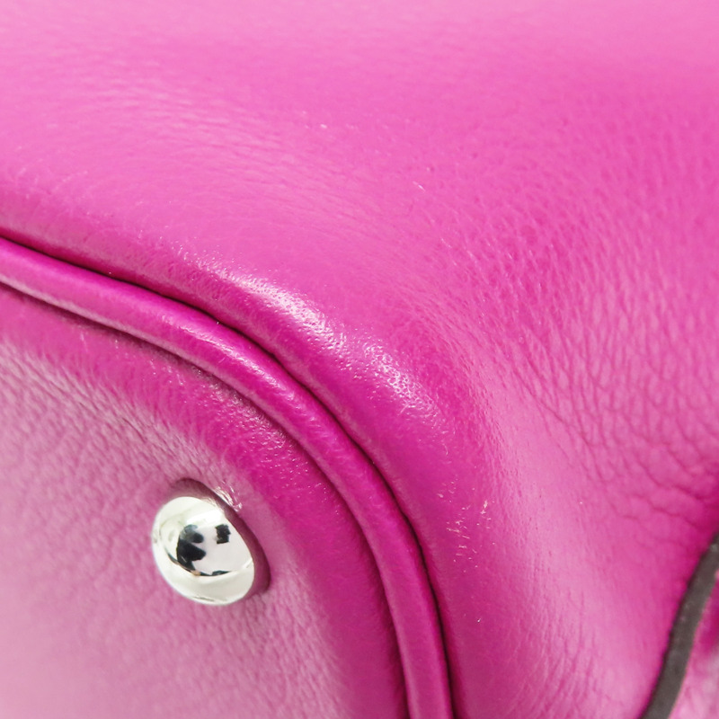 玫瑰紫 Evercolor 皮革 Bolide 1923 Mini 柏莉包 兩用包 C刻【HERMES 愛馬仕】 075180CK-10