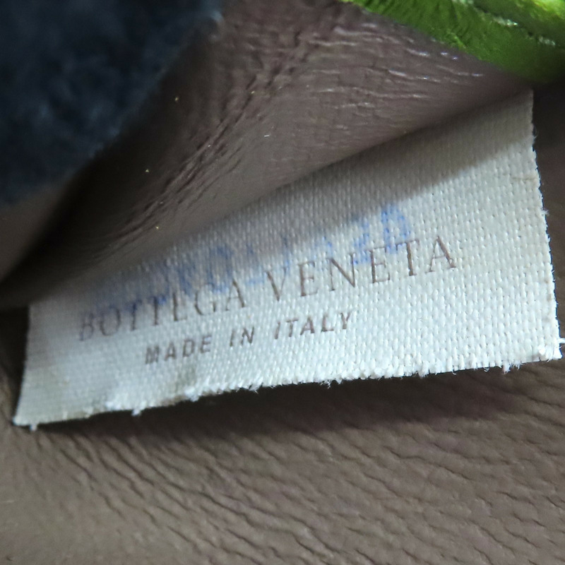 綠色 編織羊皮 零錢包-6