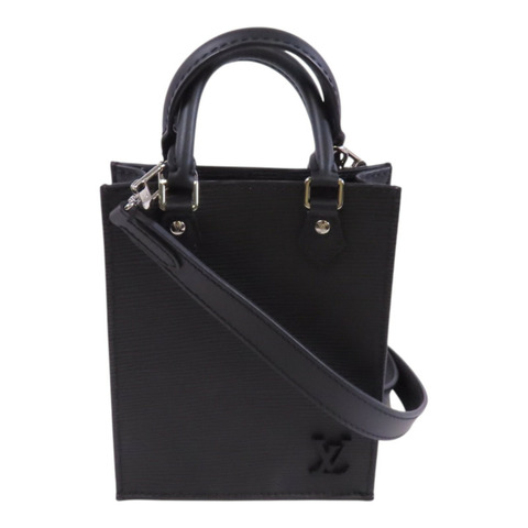 LOUIS VUITTON Epi Leather Petit Sac Plat銀扣手挽肩背兩用袋