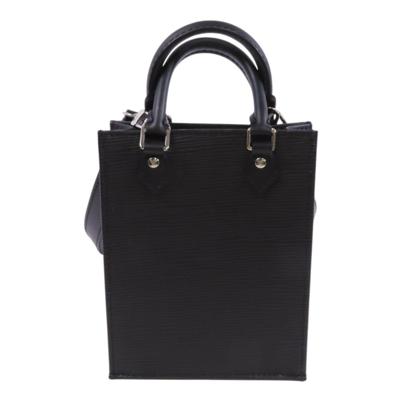 LOUIS VUITTON Epi Leather Petit Sac Plat銀扣手挽肩背兩用袋-1