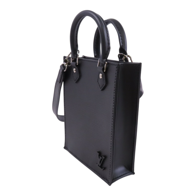 LOUIS VUITTON Epi Leather Petit Sac Plat銀扣手挽肩背兩用袋-2