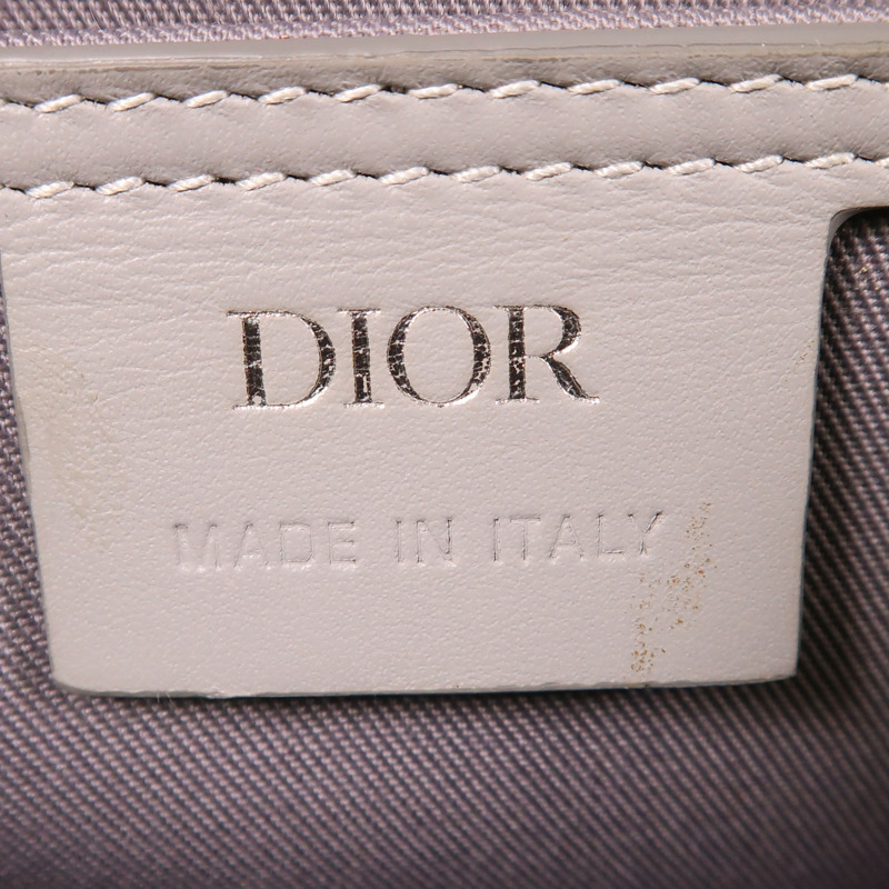 Dior 塗層帆布/牛皮皮革Hit The Road銀扣肩背袋-5