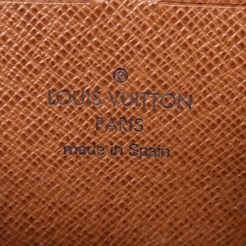 LOUIS VUITTON Monogram Zipper Long Wallet金扣長錢包-5
