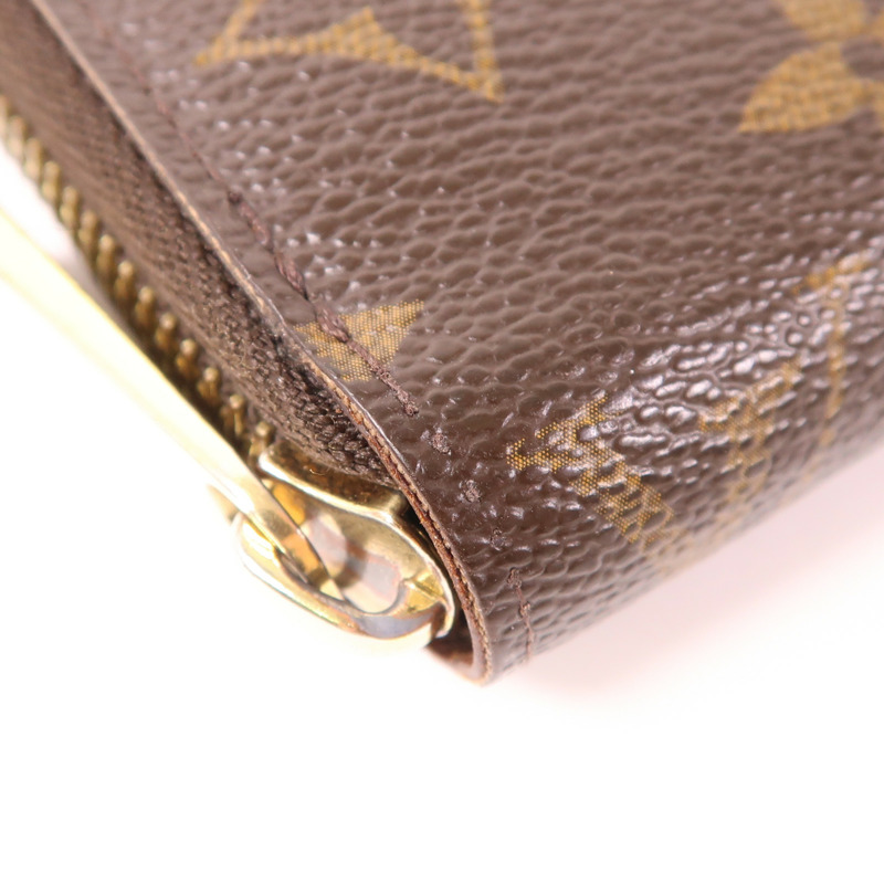 LOUIS VUITTON Monogram Zipper Long Wallet金扣長錢包-8