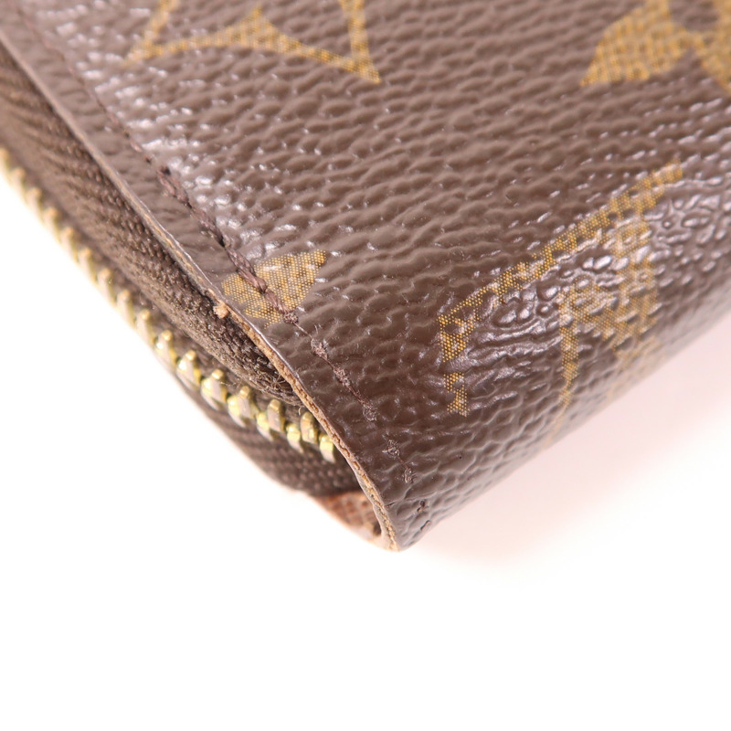 LOUIS VUITTON Monogram Zipper Long Wallet金扣長錢包-10