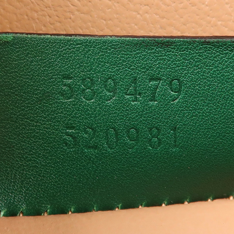GUCCI 漆皮皮革Sylvie 1969 Bag金扣手挽肩背兩用袋-6