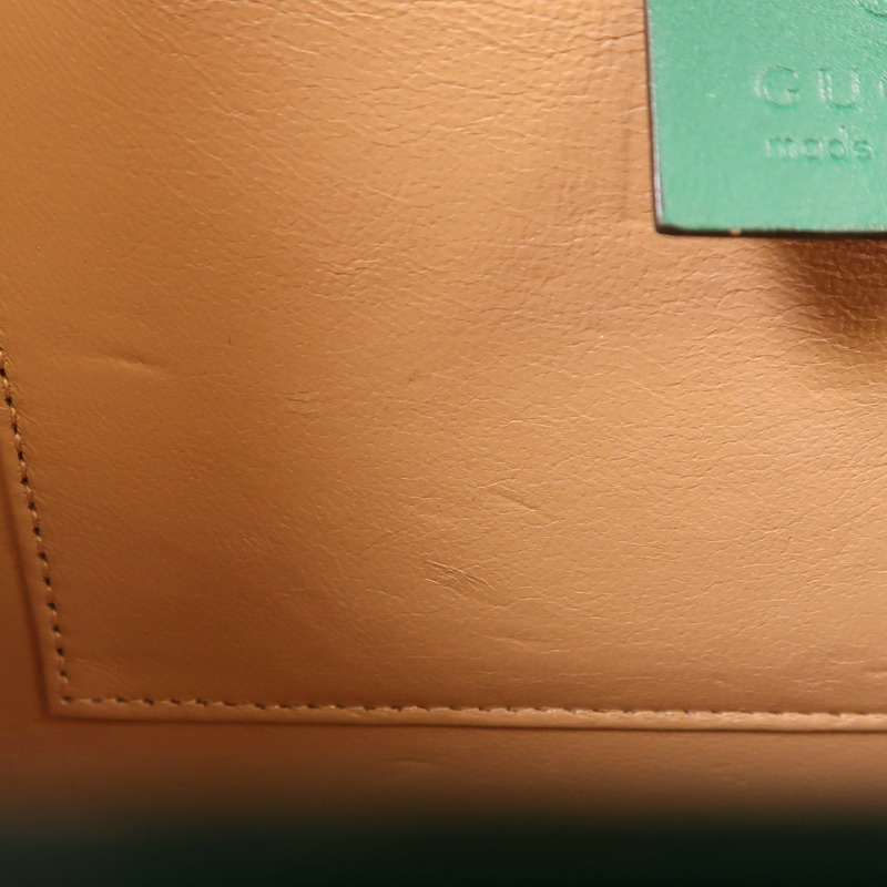 GUCCI 漆皮皮革Sylvie 1969 Bag金扣手挽肩背兩用袋-13