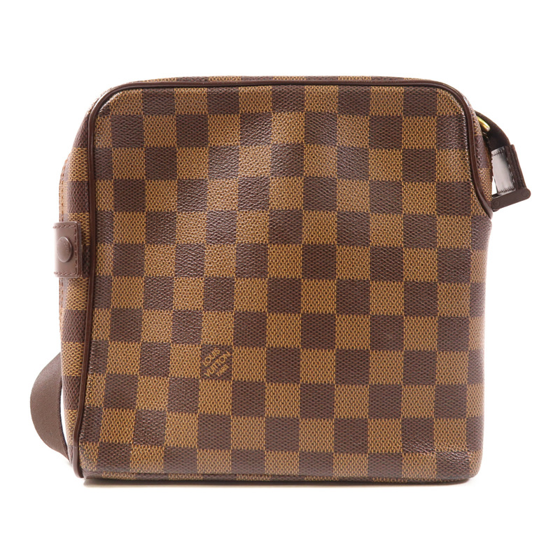 LOUIS VUITTON Damier Olaf PM金扣肩背袋-1