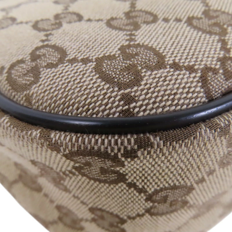 GUCCI GG帆布Shoulder Bag銀扣肩背袋-12