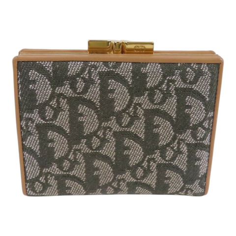 Dior Oblique帆布Short Wallet金扣短錢包
