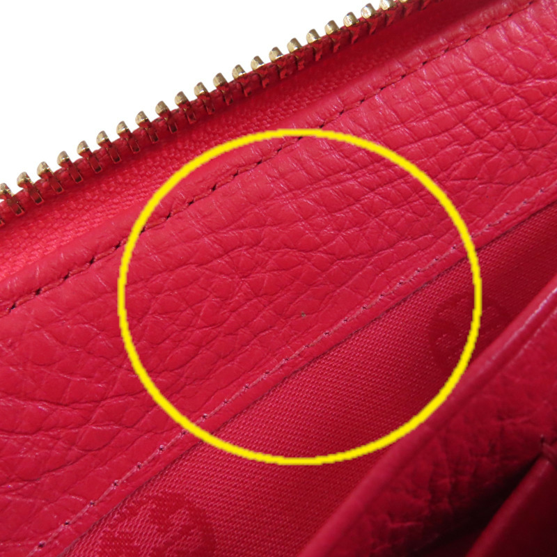 Tory Burch 牛皮皮革Round Long Wallet金扣拉鏈長錢包-13