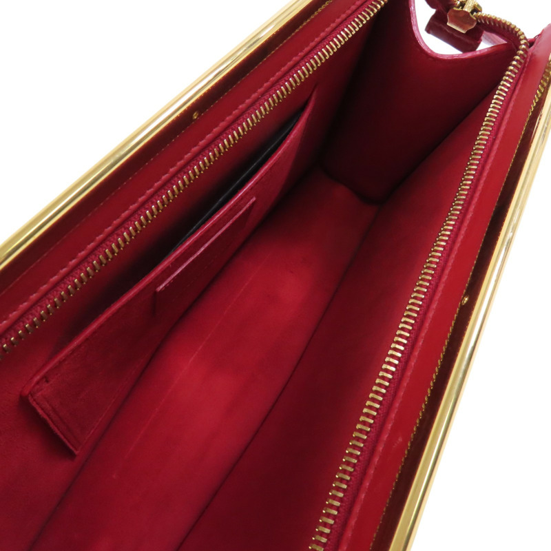 SAINT LAURENT 牛皮皮革Clutch Bag金扣手拿包-4