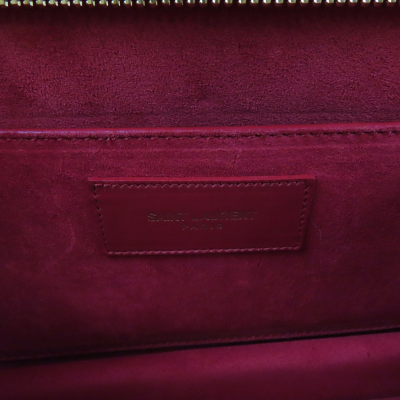 SAINT LAURENT 牛皮皮革Clutch Bag金扣手拿包-5