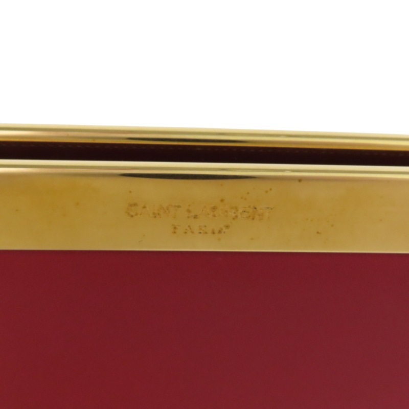 SAINT LAURENT 牛皮皮革Clutch Bag金扣手拿包-7