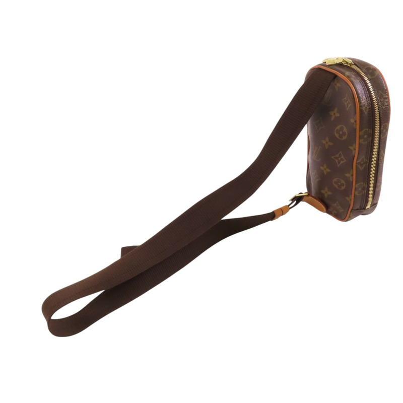 LOUIS VUITTON Monogram Pochette Gange金扣腰包肩背兩用袋-7