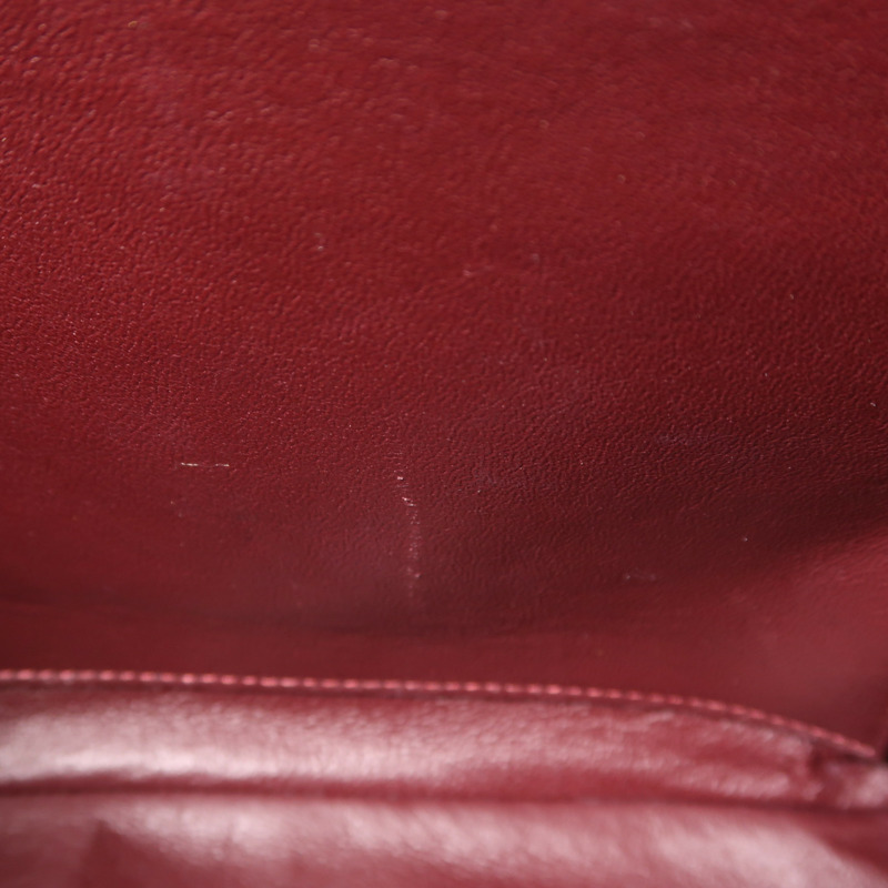 CHANEL 牛皮皮革Large Classic銀扣鏈帶肩背袋-16