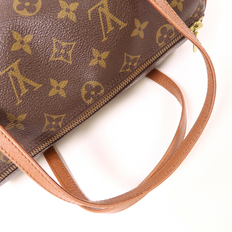 LOUIS VUITTON Monogram Papillon PM金扣手挽袋-7