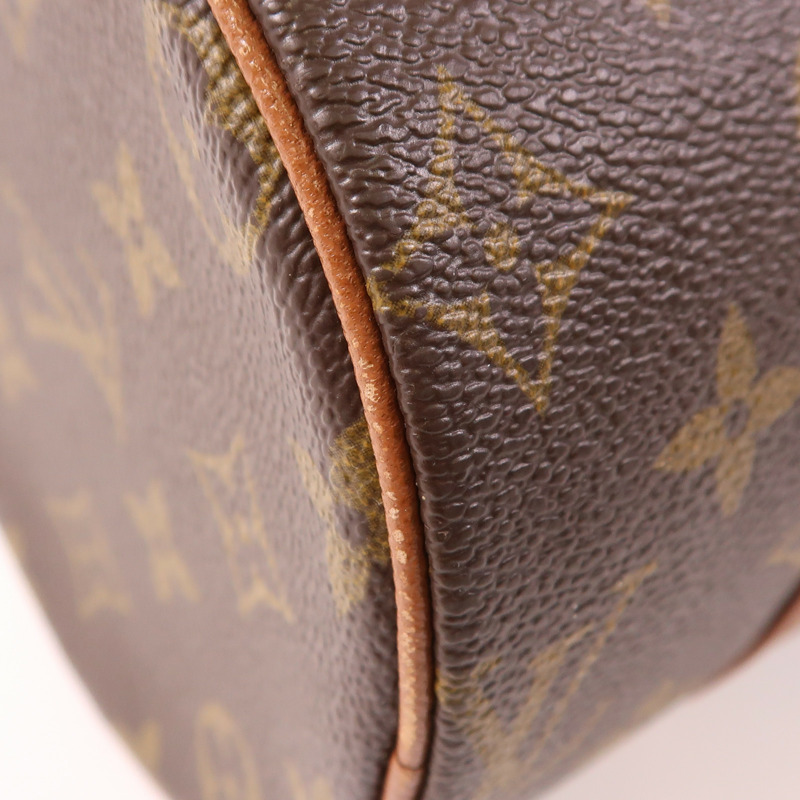LOUIS VUITTON Monogram Papillon PM金扣手挽袋-9