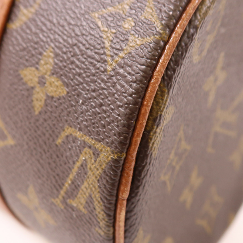 LOUIS VUITTON Monogram Papillon PM金扣手挽袋-10