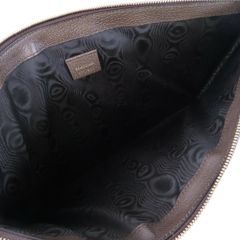 BALENCIAGA 塗層帆布GuccixBalenciaga金扣手拿包-4