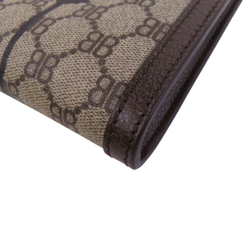 BALENCIAGA 塗層帆布GuccixBalenciaga金扣手拿包-11