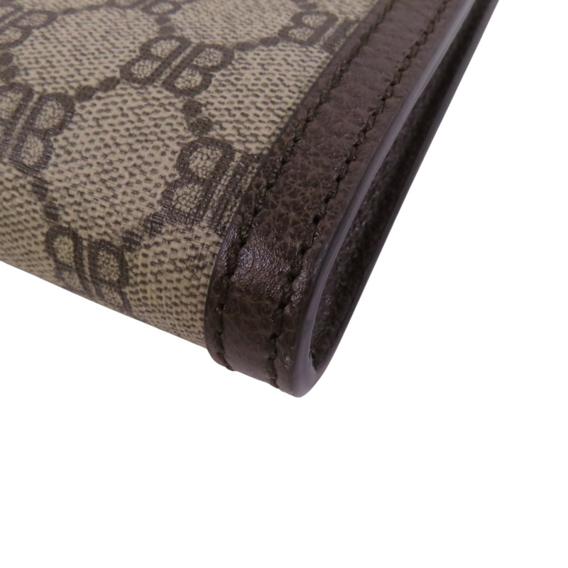 BALENCIAGA 塗層帆布GuccixBalenciaga金扣手拿包-13