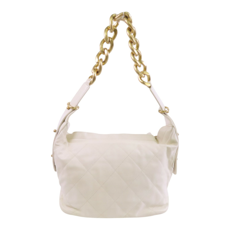 CHANEL 牛皮皮革Chain Shoulder Bag金扣鏈帶肩背袋-1
