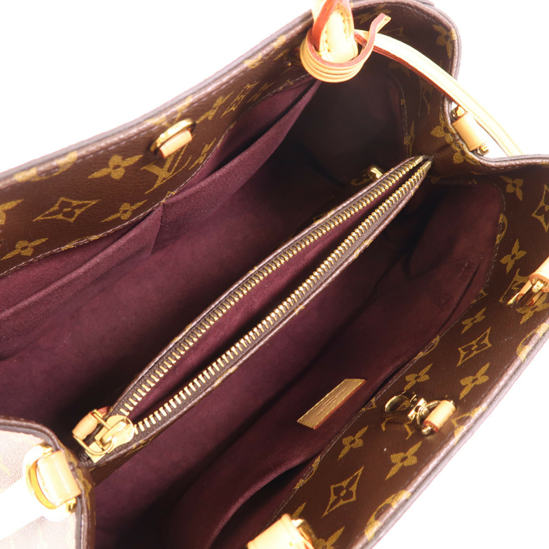 LOUIS VUITTON Monogram Montaigne MM金扣手挽肩背兩用袋-4