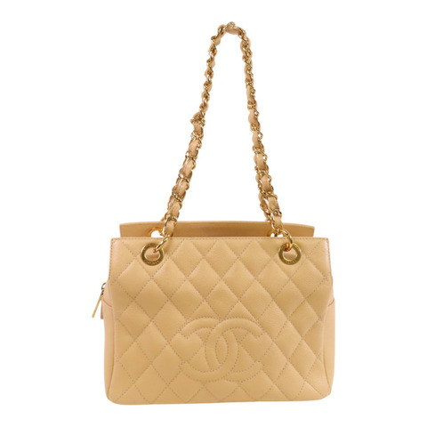 CHANEL 牛皮皮革Chain Shoulder Bag金扣鏈帶肩背愛