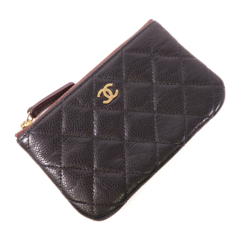 CHANEL 牛皮皮革Pouch金扣手拿包-2