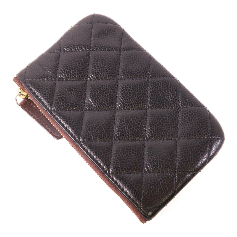 CHANEL 牛皮皮革Pouch金扣手拿包-3