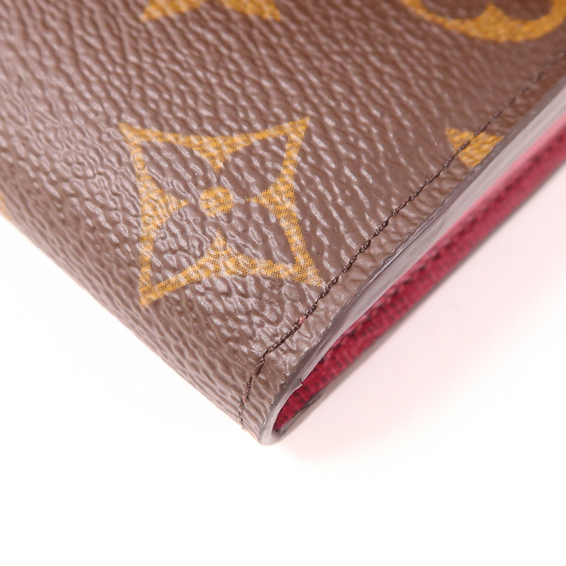 LOUIS VUITTON Monogram Sarah金扣長錢包-6