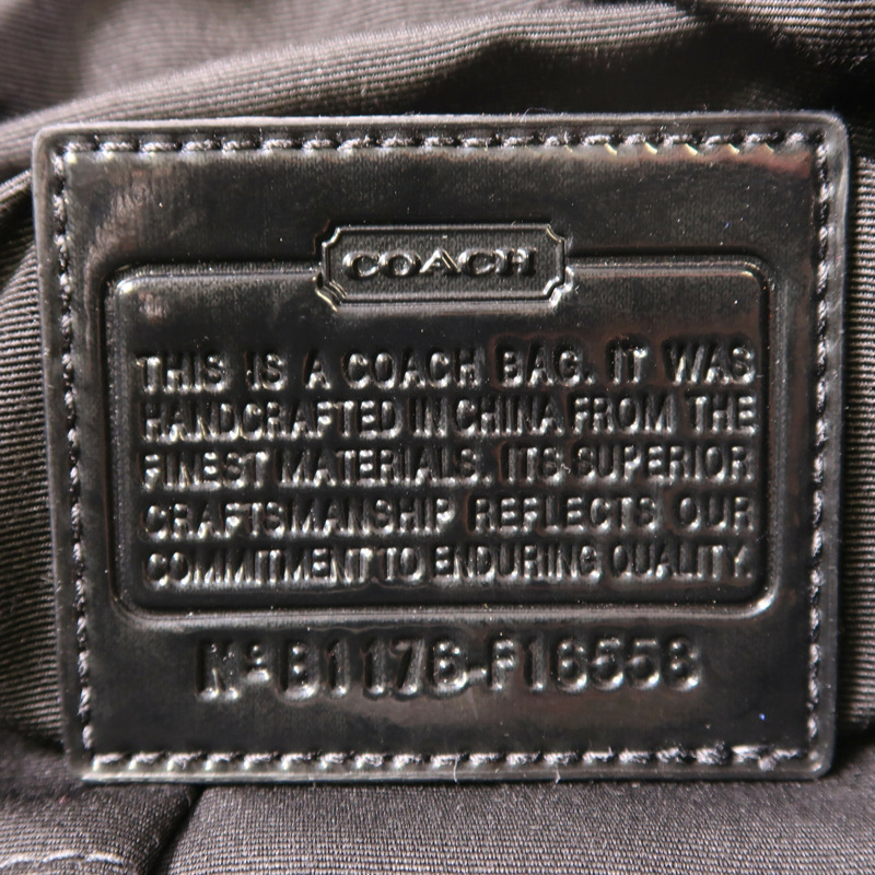 COACH 帆布Shoulder Bag銀扣肩背袋-5