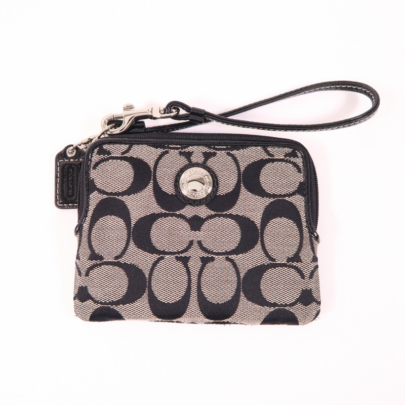 COACH 帆布Shoulder Bag銀扣肩背袋-11